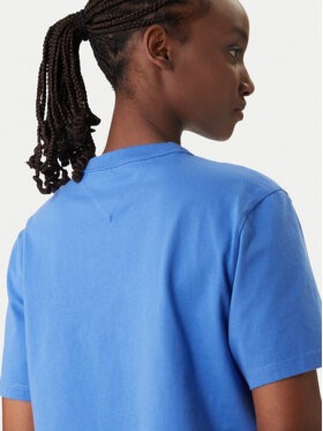 Tommy Jeans T-Shirt DW0DW22202 Niebieski Boxy Fit