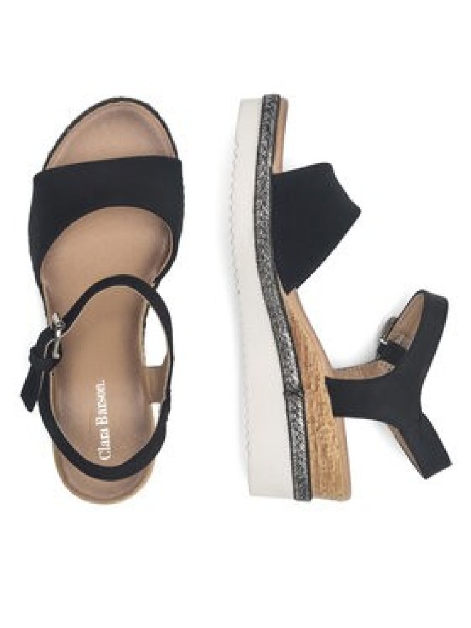 Clara Barson Espadryle WS2189-15 Czarny