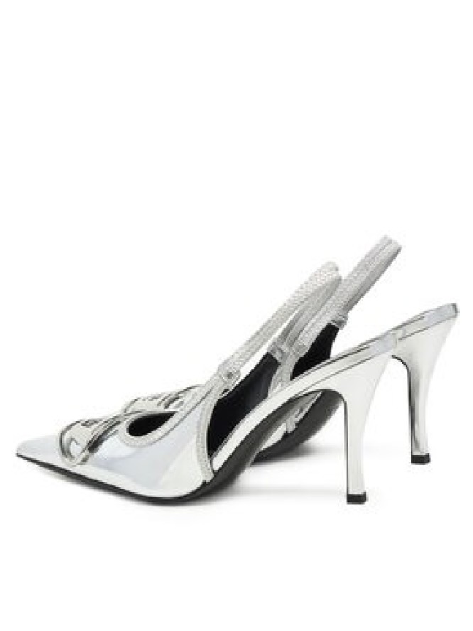 Diesel Szpilki Y02985 P1660 T9002 Srebrny