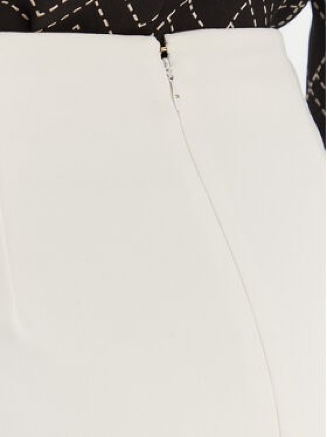 Elisabetta Franchi Spódnica ołówkowa GO-164-61E2-V250 Biały Regular Fit