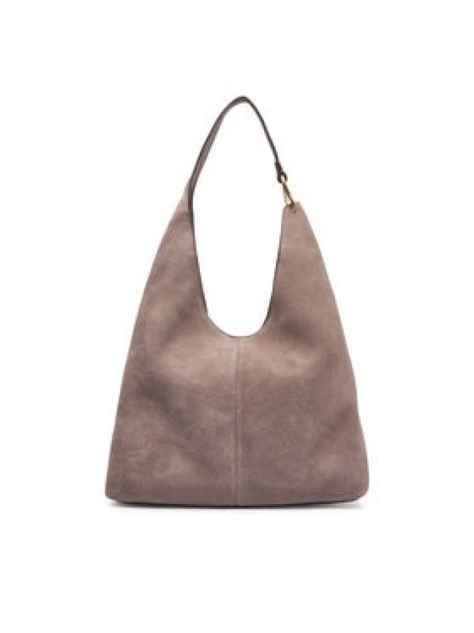 Calvin Klein Torebka Slouchy Suedelarge Shoulder Bag LV04F3690G Brązowy
