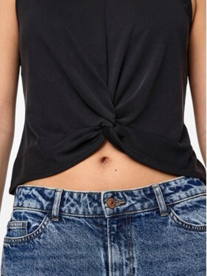 Pieces Top Anora 17149200 Czarny Regular Fit