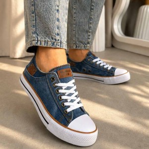 Jeansowe trampki damskie American Club Lh111