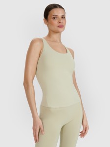 4F Top do jogi i pilatesu slim szybkoschnący damski - zielony S