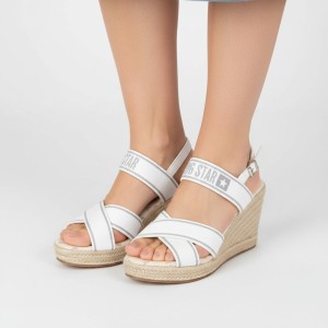 Białe Sandały Big Star Stylowe Espadryle Damskie