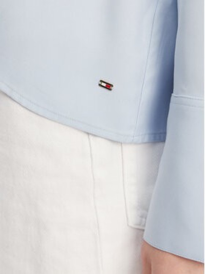 Tommy Hilfiger Bluzka WW0WW44049 Błękitny Regular Fit
