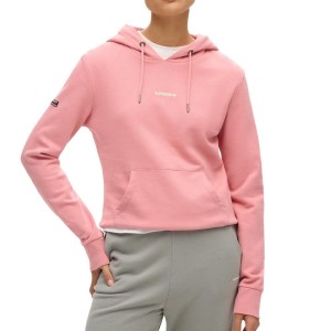 Jednokolorowa bluza z kapturem damska Superdry