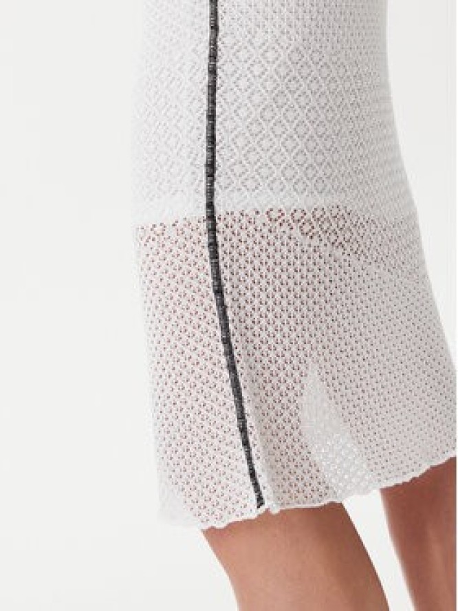 PINKO Spódnica midi Trivor 104892 A2EB Biały Regular Fit