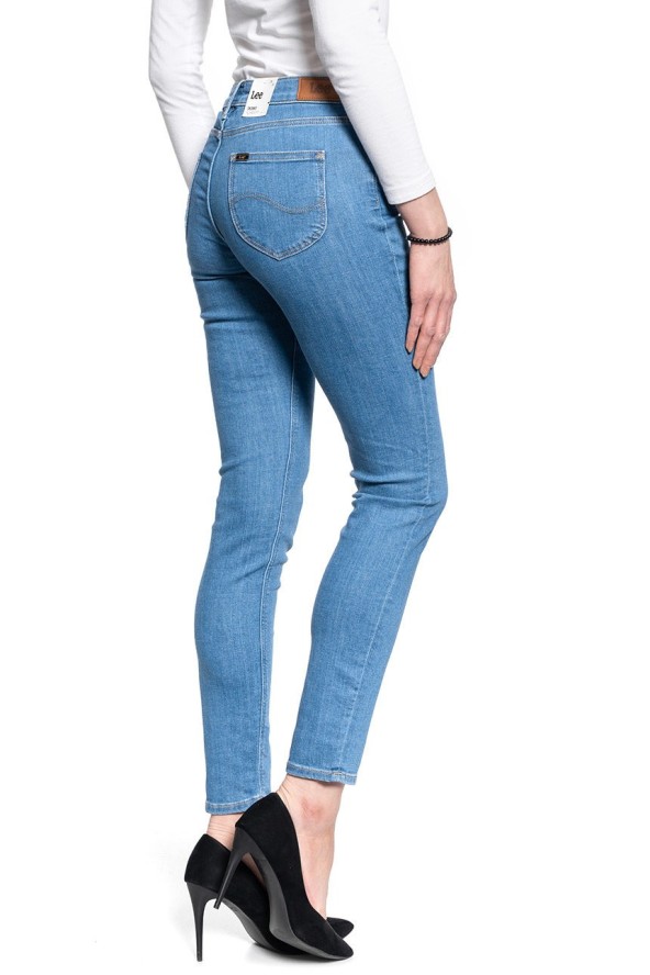 LEE SCARLETT SKINNY DAMSKIE SPODNIE JEANSOWE BRIGHT BLUE L526MANT 112111748