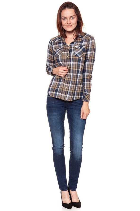 KOSZULA WRANGLER CHECK SHIRT DUSTY OLIVE W5240LU45 112129348