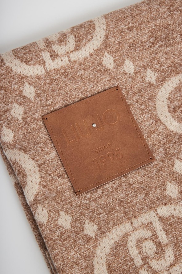 Szalik damski z logo LIU JO