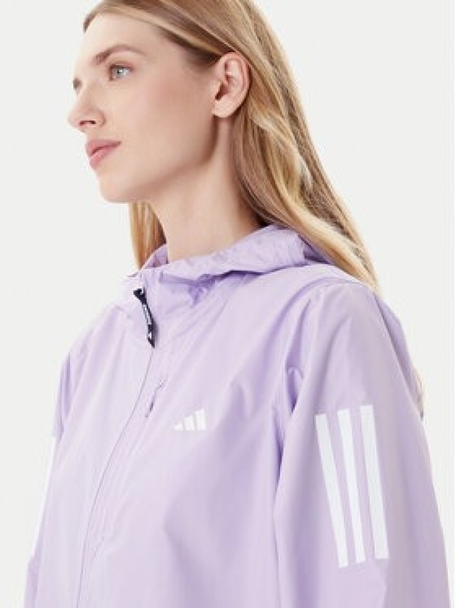 adidas Kurtka do biegania Own The Run JX2264 Fioletowy Regular Fit