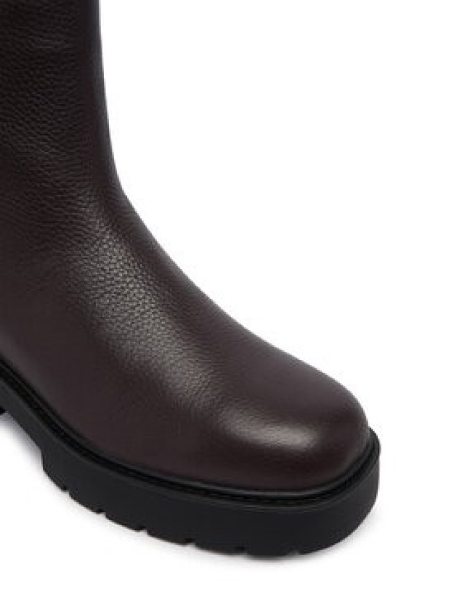 Calvin Klein Sztyblety Chunky Chelsea Boot Lth YW0YW02072 Bordowy