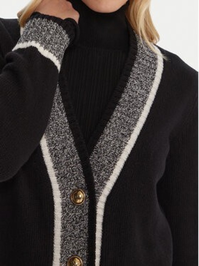 Luisa Spagnoli Kardigan Ceneriera 100206 Czarny Regular Fit