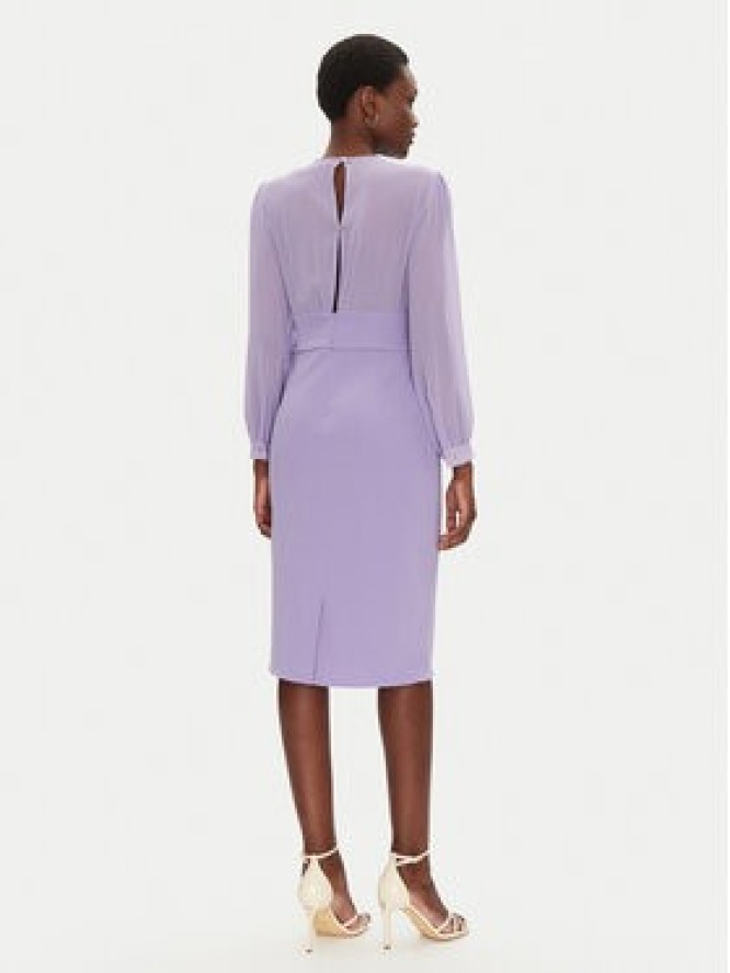 Rinascimento Sukienka koktajlowa CFC0123289003 Fioletowy Regular Fit