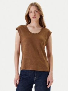 United Colors Of Benetton T-Shirt 37UJE16B1 Brązowy Regular Fit