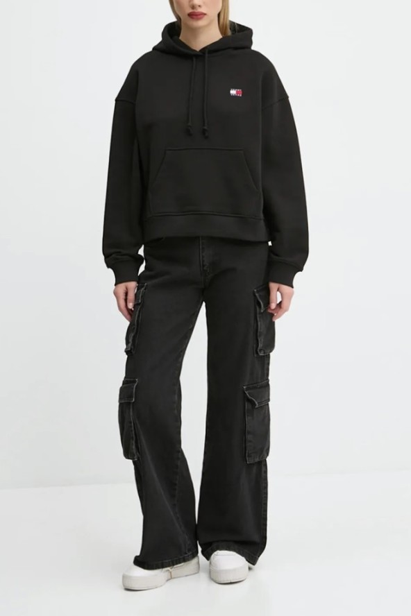 TOMMY JEANS Czarna damska bluza, Rozmiar XS