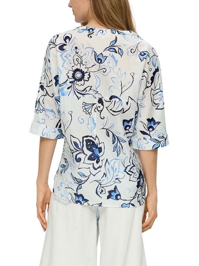 S.OLIVER RED LABEL Bluzka w kolorze biało-błękitnym rozmiar: 38