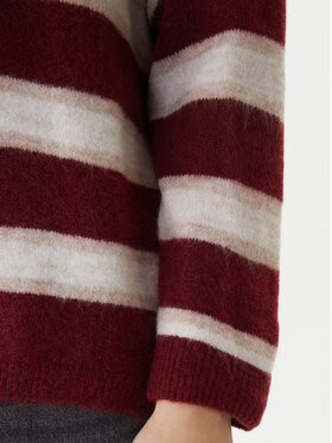 ONLY Sweter Talio 15358606 Bordowy Regular Fit