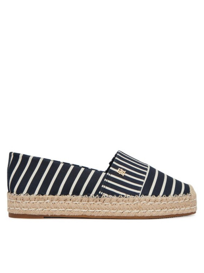 Tommy Hilfiger Espadryle Th Platform Espadrille Stripes FW0FW09143 Granatowy