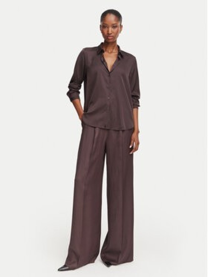 Marella Koszula Edro 2625116081 Brązowy ciemny Regular Fit