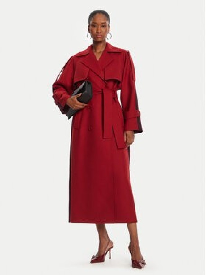 Patrizia Pepe Trencz 8O0188/A630-J4L3 Bordowy Regular Fit