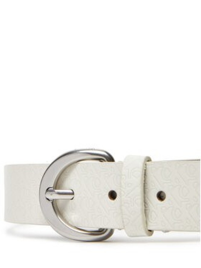 Calvin Klein Pasek Damski Classic Buckle Aop 30Mm LV04K7019G Biały