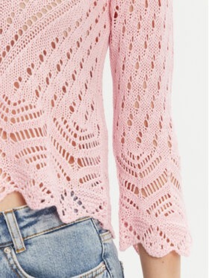 JDY Sweter New Sun 15212788 Różowy Regular Fit