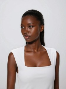 Gładki top - biały