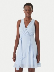 Morgan Sukienka koktajlowa 241-ROSVAL Błękitny Regular Fit