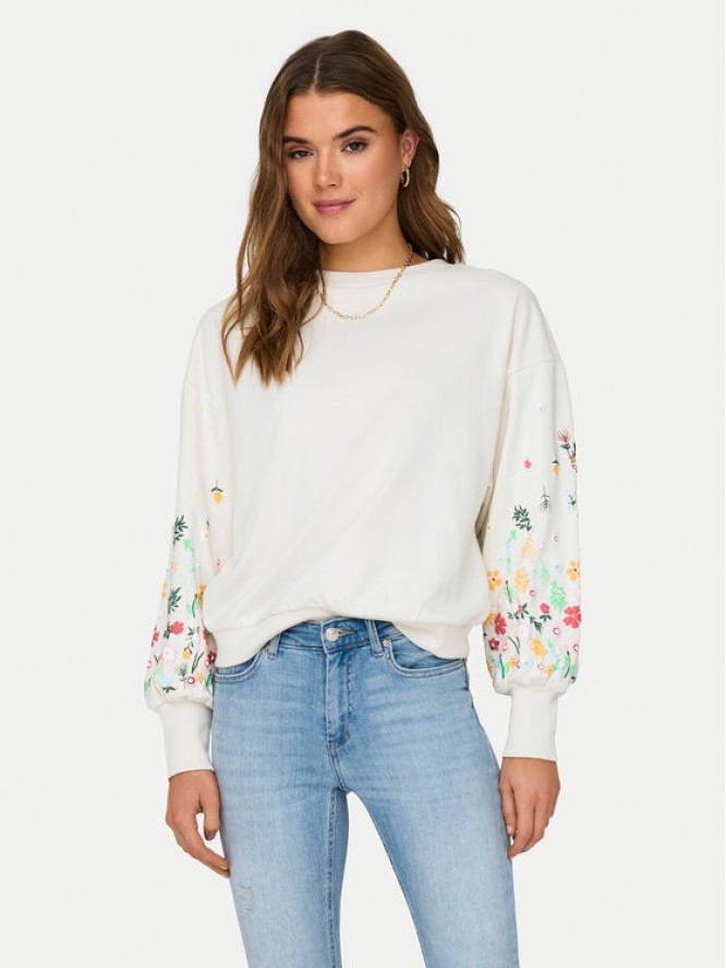 ONLY Bluza Brooke 15216364 Biały Regular Fit