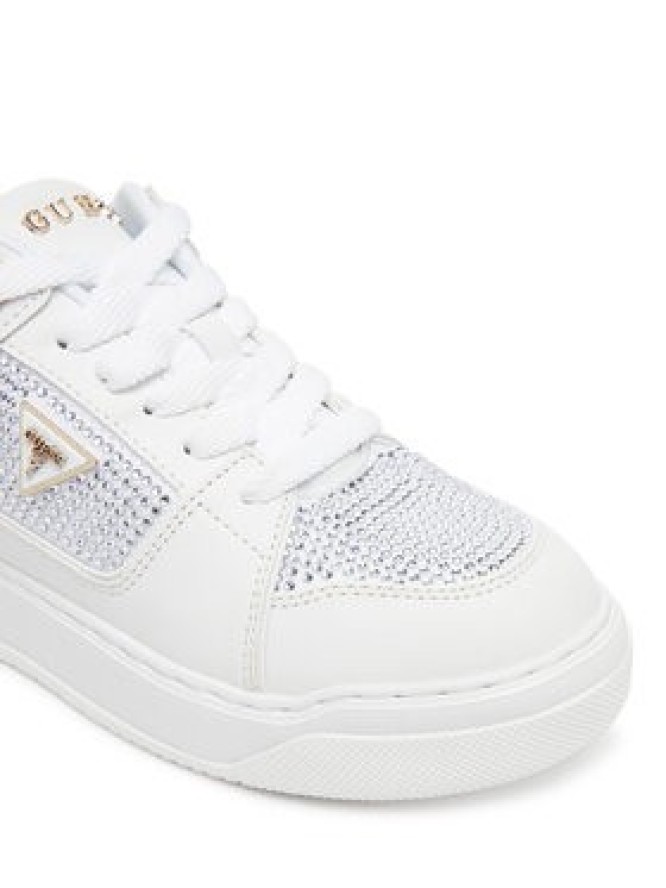 Guess Sneakersy FLTDL2 LEA12 Biały