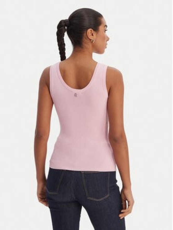 Fracomina Top FR26ST4005K524R9 Różowy Slim Fit