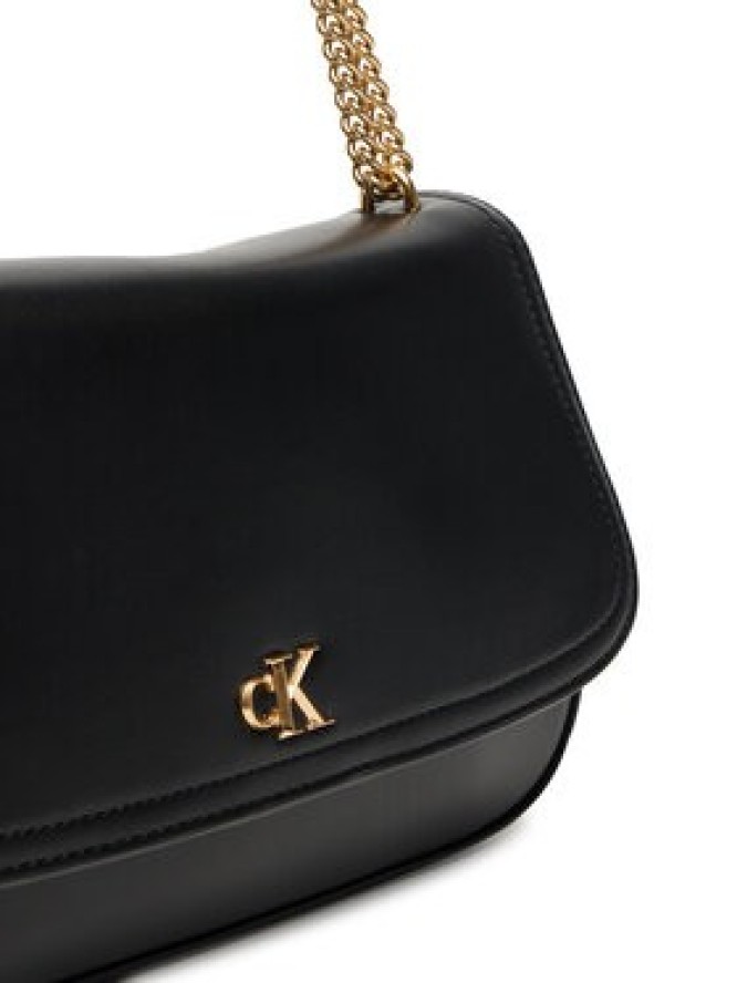 Calvin Klein Torebka Ck Convertible Chain Medium Bag LV04F3171G Czarny