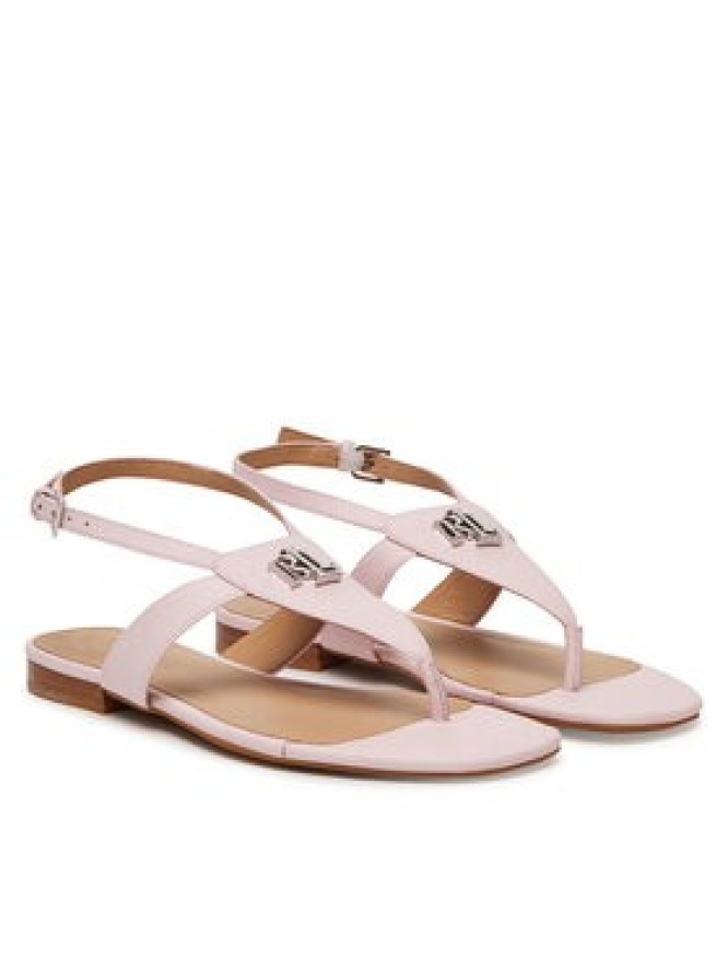 LAUREN RALPH LAUREN Sandały Everley 802959146008 Różowy