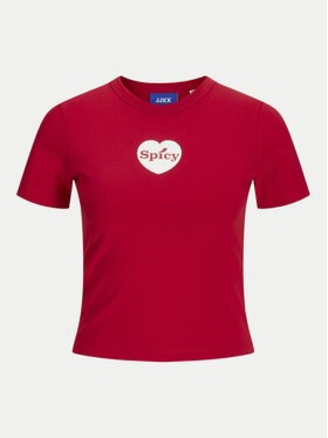 JJXX T-Shirt Gigi 12277657 Czerwony Stretch Fit