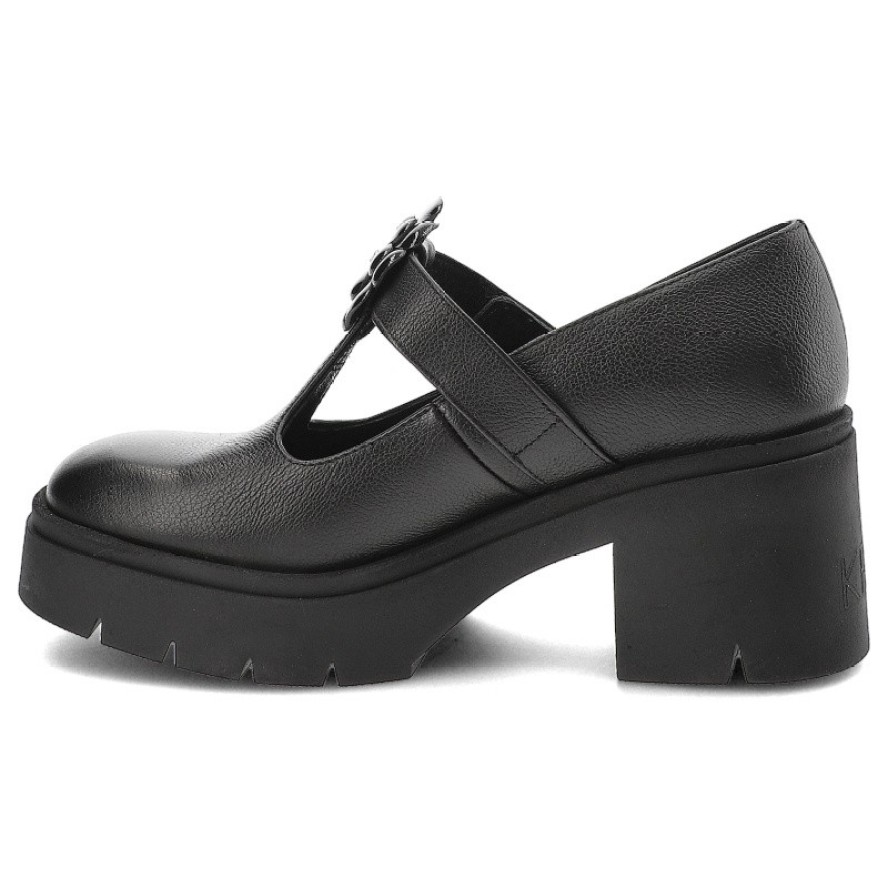 Czarne Półbuty Karino Buty Damskie Na Obcasie