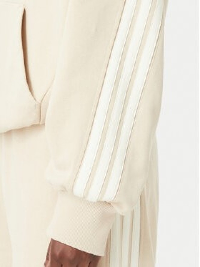 adidas Bluza 3-Stripes KV9930 Beżowy jasny Loose Fit