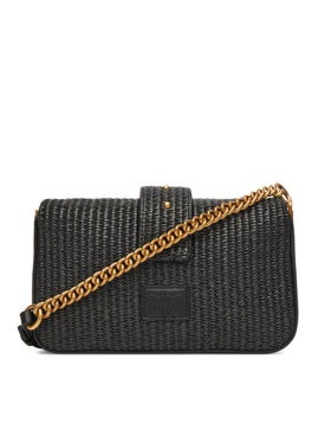 PINKO Torebka Love One Mini Slouchy Fl PE 25 PLTT 104340 A2CF Czarny