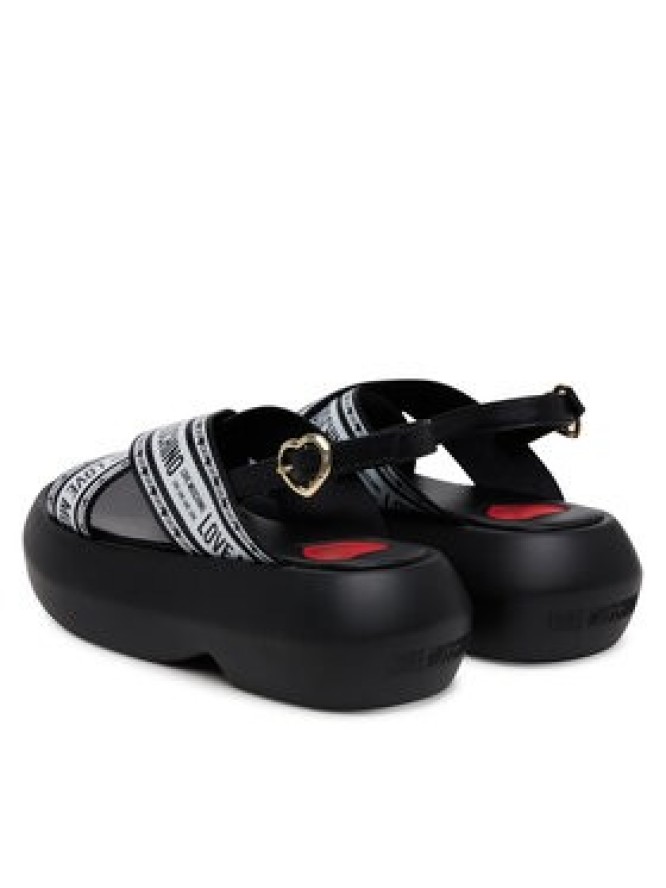 LOVE MOSCHINO Sandały JA16207I0MIX200A Czarny