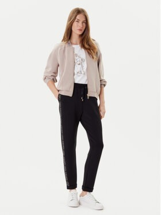 Liu Jo Spodnie dresowe TF5093 J4616 Czarny Regular Fit