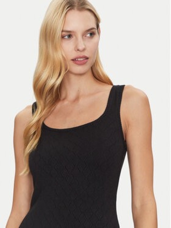 Guess Sukienka dzianinowa W5RK17 Z2YJ2 Czarny Slim Fit