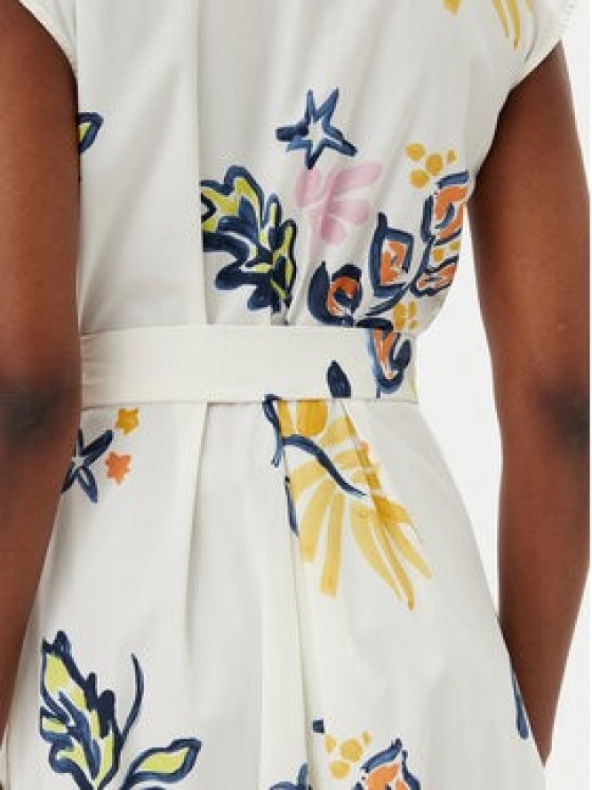 Marella Sukienka koszulowa Pier 2513221372200 Biały Regular Fit