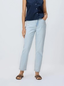 Jeansy mom comfort - niebieski