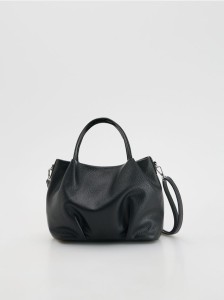 Torebka bucket z paskiem - czarny