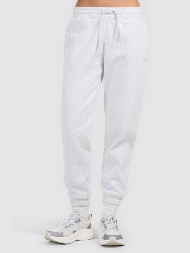 4F Spodnie dresowe joggery damskie - szare XXL