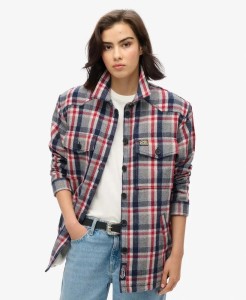 superdry Borg Check Overshirt – Koszula-overshirt z borgiem w kratę