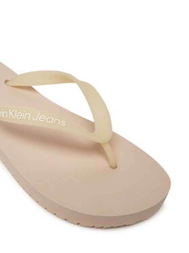 Calvin Klein Jeans Japonki Beach Sandal Transparent Tpu YW0YW01829 Różowy