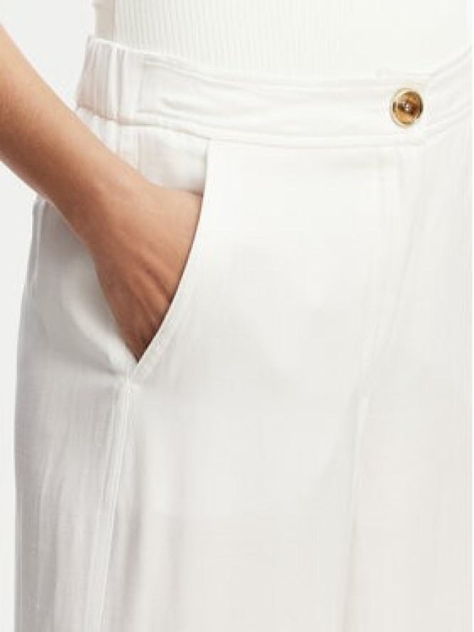 Marella Spodnie materiałowe Idoneo 2613131082 Biały Wide Leg