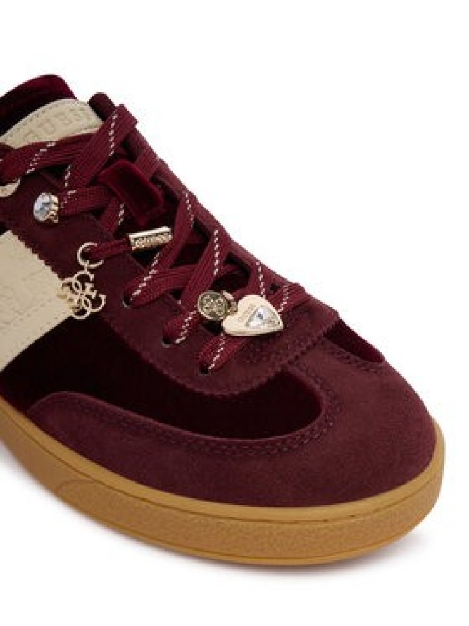 Guess Sneakersy FLFN2A FAB12 Bordowy